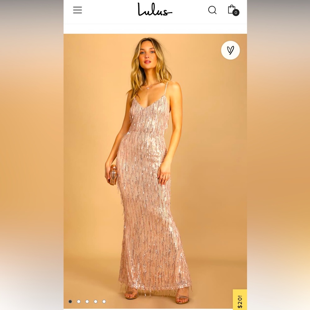 Endless festivities rose gold dress size M perfect for NYE